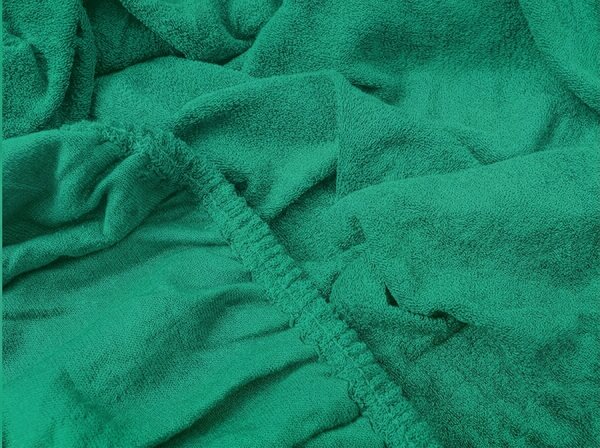 Froté plachta do detskej postieľky PREMIUM 60x120 cm mentolová