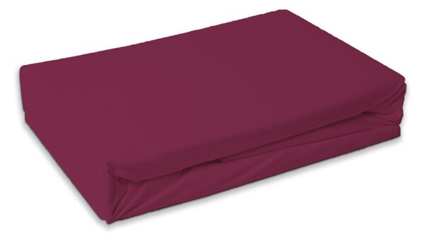 Froté plachta do detskej postieľky PREMIUM 60x120 cm vínové