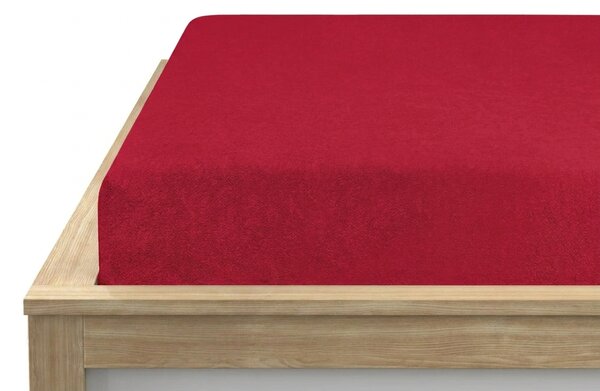 Froté plachta PREMIUM červená 180x200 cm