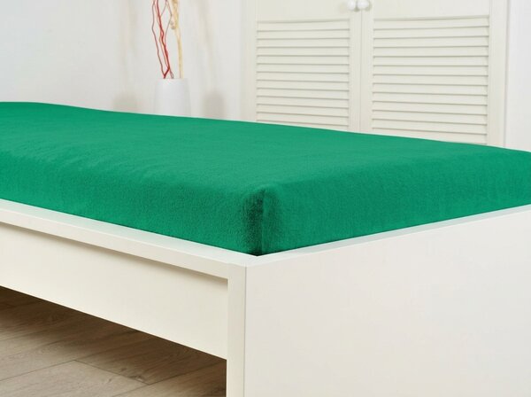 Froté plachta do detskej postieľky PREMIUM 60x120 cm mentolová