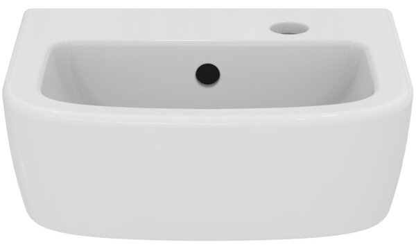 Ideal Standard Tempo - Umývadielko 350x300 mm, otvor vpravo, s prepadom, biela T059701
