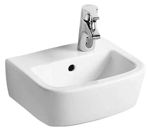Ideal Standard Tempo - Umývadielko 350x300 mm, otvor vpravo, s prepadom, biela T059701