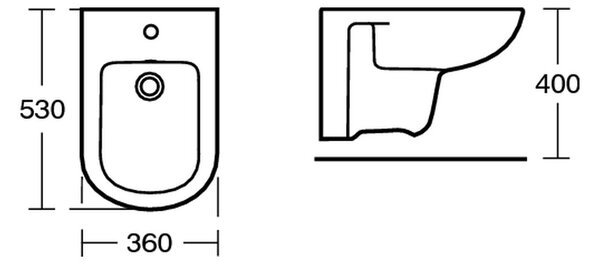 Ideal Standard Tempo - Závesný bidet, biela T509501