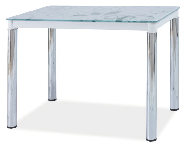 Jedálenský stôl Debbi II (biela + chróm) (pre 4 osoby). Vlastná spoľahlivá doprava až k Vám domov. 761285