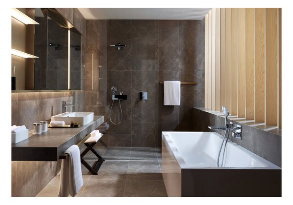 Hansgrohe Raindance E - Hlavová sprcha 300 1jet so sprchovým ramenom, chróm 26238000