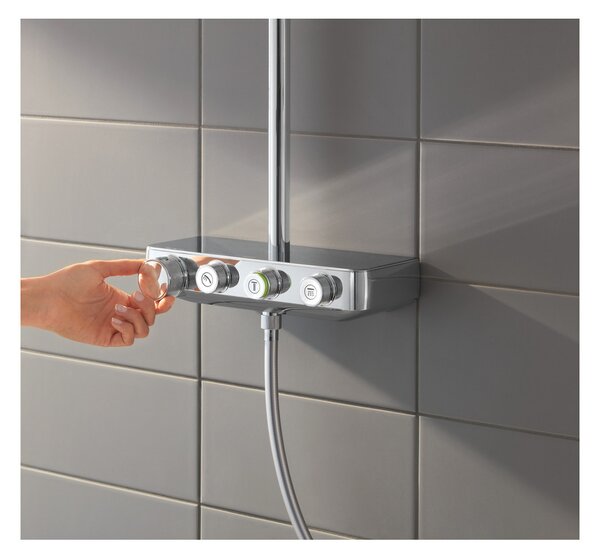 GROHE Euphoria SmartControl System 310 Cube Duo - Sprchový systém s termostatom na stenu, chróm 26508000