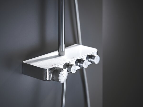 GROHE Euphoria SmartControl System 310 Cube Duo - Sprchový systém s termostatom na stenu, mesačná biela 26508LS0