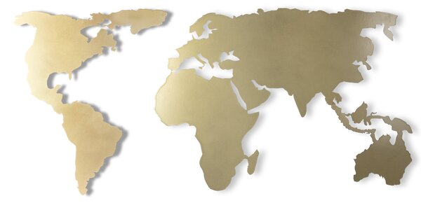 ASIR Kovová dekorácia na stenu MAPA SVETA 60 cm
