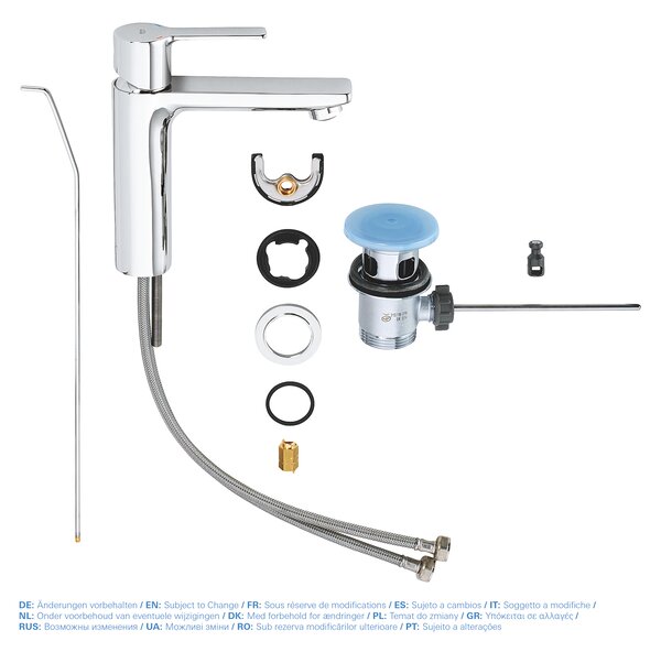 GROHE Lineare - Páková umývadlová batéria, veľkosť S, chróm 32114001