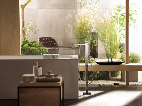 Hansgrohe Metropol - Vaňová batéria na podlahu s plnou pákou, chróm 32532000