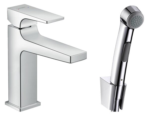 Hansgrohe Metropol - Umývadlová batéria s ručnou sprchou Bidette a hadicou 160 cm, chróm 32522000