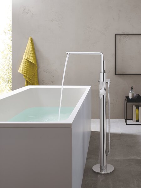 GROHE Lineare - Páková vaňová batéria, montáž do podlahy, chróm 23792001