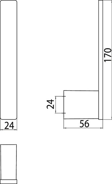 Emco Loft - Držiak náhradného toaletného papiera, čierna 050513301