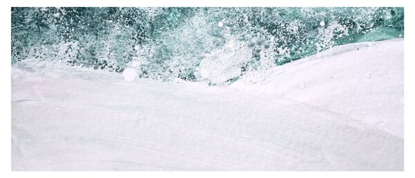 Obraz - Tyrkysová abstrakcia (120x50 cm)