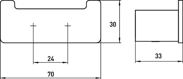 Emco Loft - dvojitý háčik, čierna 057513302