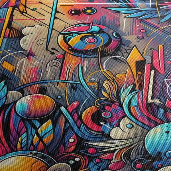 Obraz - Pestrofarebné graffiti (90x60 cm)