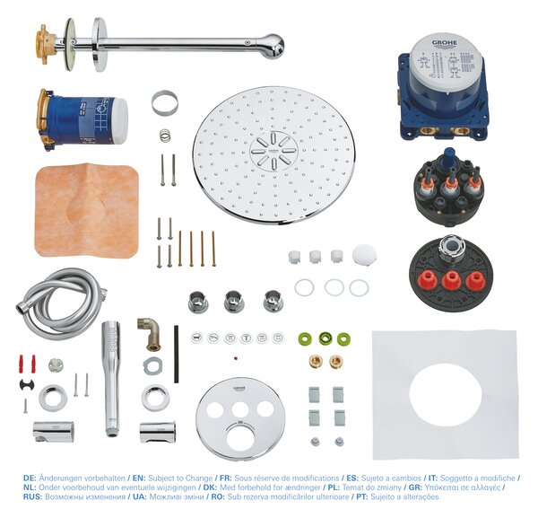 GROHE Grohtherm SmartControl - Sprchový systém s hlavovou sprchou Rainshower 310 SmartActive, chróm 34705000