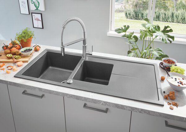 GROHE Get - Páková drezová batéria, strunová, chróm 30361000
