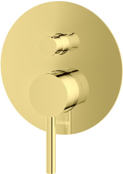 Kohlman Axel Gold podomietková vaňová-sprchová batéria podomietková zlatá QW210AGD