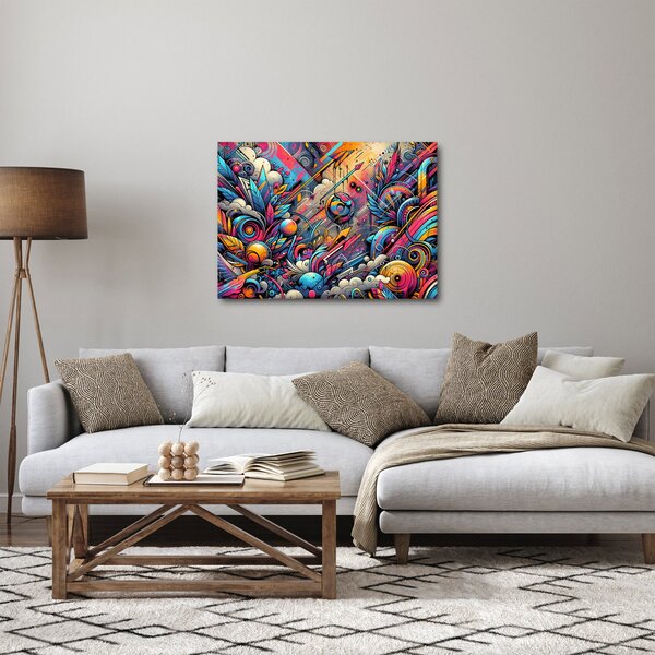 Obraz - Pestrofarebné graffiti (70x50 cm)