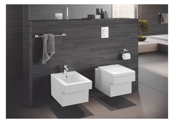 GROHE Cube Ceramic - WC sedátko s poklopom, SoftClose, alpská biela 39488000