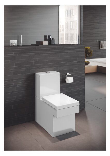 GROHE Cube Ceramic - WC sedátko s poklopom, SoftClose, alpská biela 39488000
