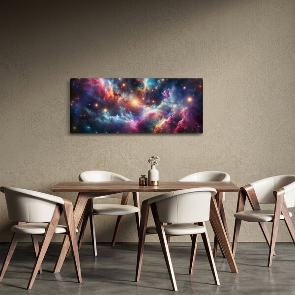 Obraz - Temný vesmír (120x50 cm)