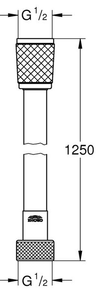 GROHE Relexaflex - Sprchová hadica 1250 mm, chróm 45971001