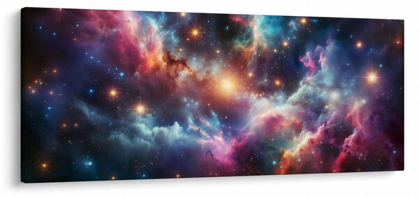 Obraz - Temný vesmír (120x50 cm)
