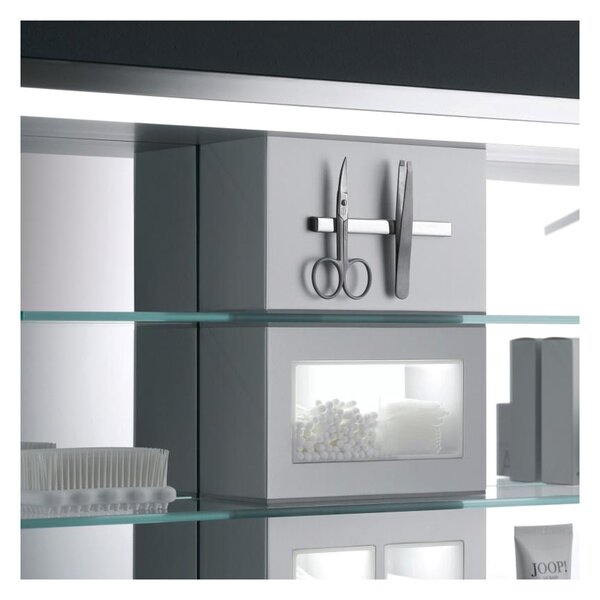 Emco Asis Prestige - Zrkadlová skrinka s LED osvetlením, 587x637x184 mm, 989706011