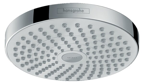 Hansgrohe Croma Select S - Hlavová sprcha 180 2jet, biela/chróm 26522400