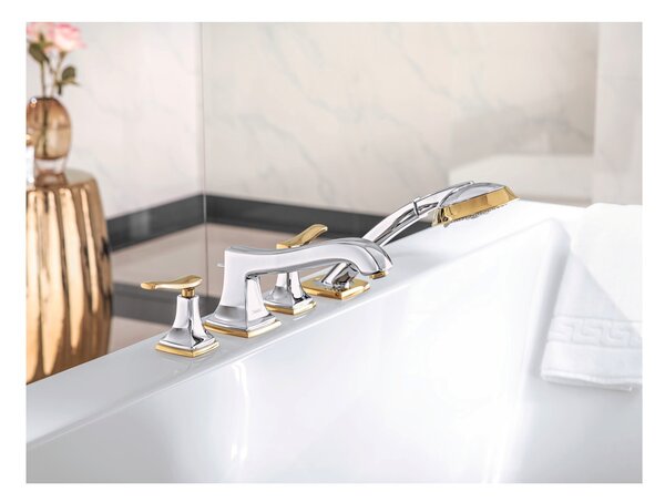 Hansgrohe Metropol Classic - 4-otvorová batéria na okraj vane, chróm/vzhľad zlata 31441090