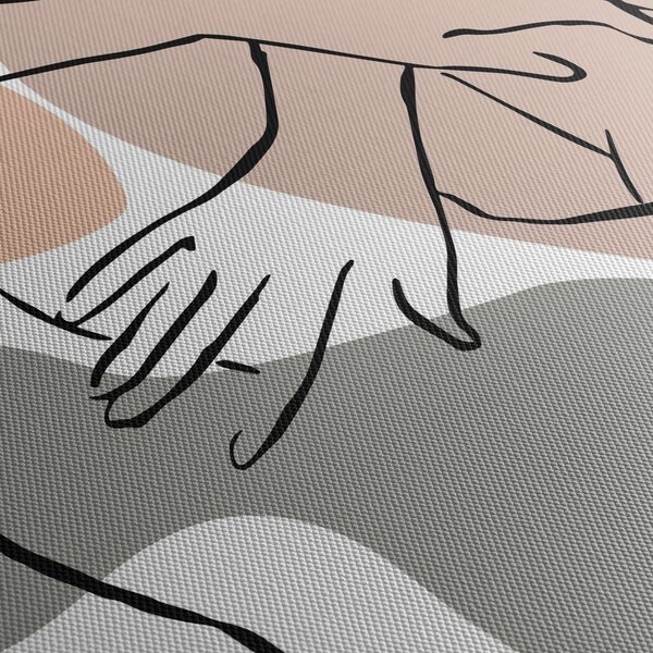 Obraz - Woman body line art N⁰2 (90x60 cm)
