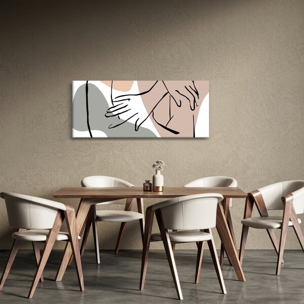 Obraz - Woman body line art N⁰2 (120x50 cm)