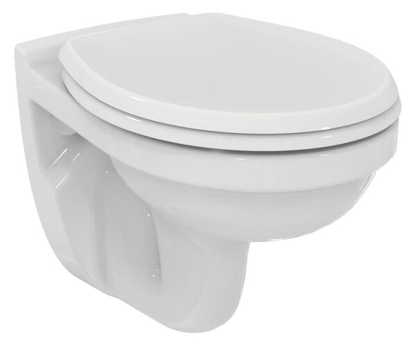 TECE set 1- Inštalačný modul s nádržkou UNI pre WC + tlačidlo chróm + úchyt + zvuková izolácia + závesné WC + WC sedátko