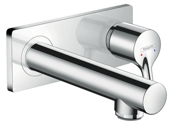 Hansgrohe Talis S - Páková umývadlová batéria pod omietku s odtokovou súpravou, chróm 72110000