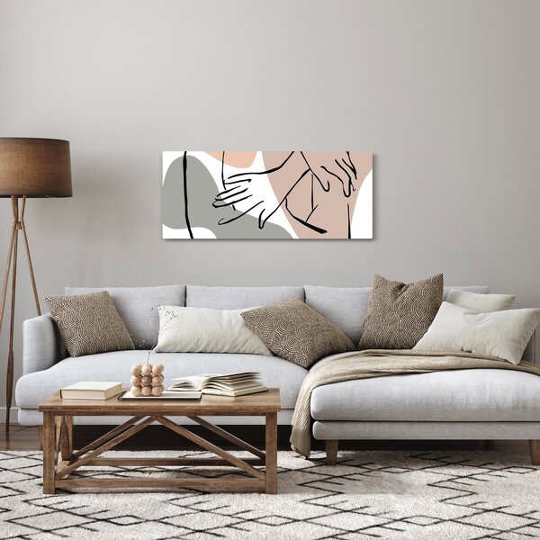 Obraz - Woman body line art N⁰2 (120x50 cm)