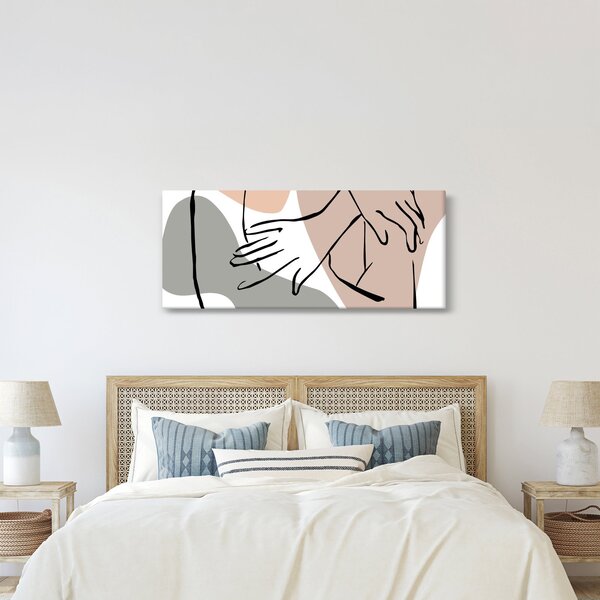 Obraz - Woman body line art N⁰2 (120x50 cm)
