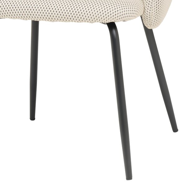 STOLIČKA S PODRÚČKAMI, železo, sieťovina, krémová MID.YOU - Stoličky, Online Only