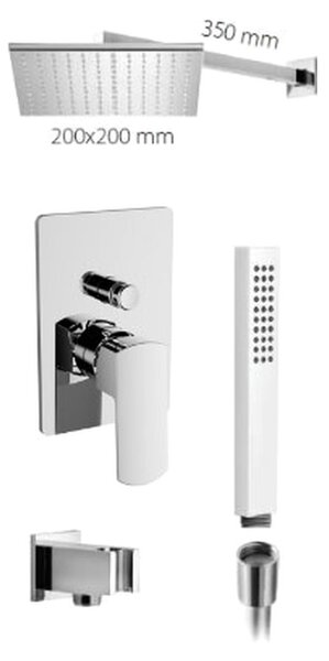 Teorema set 4 - Sprchový systém pod omietku Edge, komplet