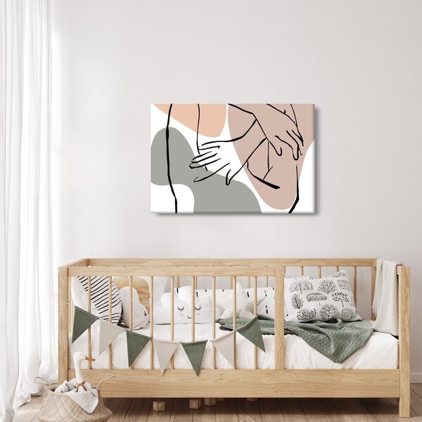 Obraz - Woman body line art N⁰2 (90x60 cm)