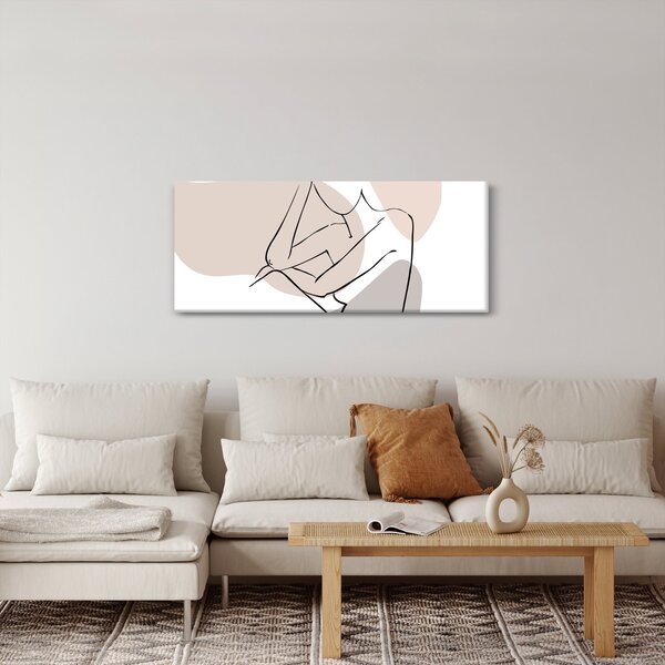 Obraz - Woman body line art N⁰1 (120x50 cm)