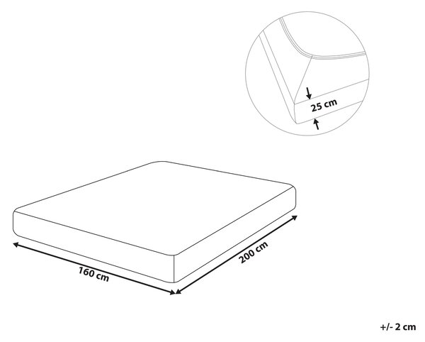 Napínacia posteľná plachta béžová bavlnená 160 x 200 cm klasické prestieradlo s elastickým okrajom spálňa