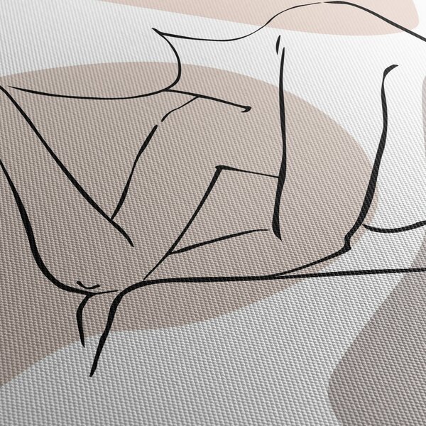 Obraz - Woman body line art N⁰1 (70x50 cm)