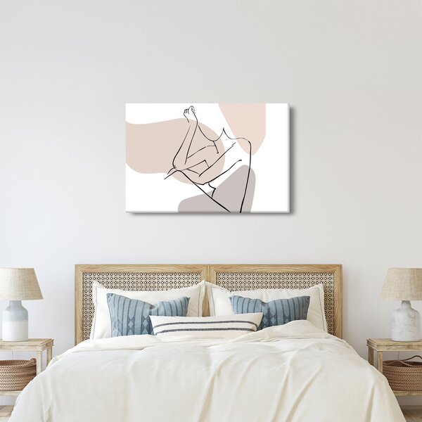 Obraz - Woman body line art N⁰1 (90x60 cm)