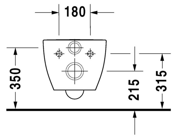 Duravit Happy D.2 - Závesné WC Rimless®, 540x365 mm, Antracit matná 2222098900