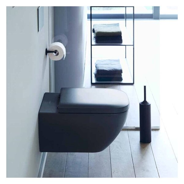 Duravit Happy D.2 - Závesné WC Rimless®, 540x365 mm, Antracit matná 2222098900