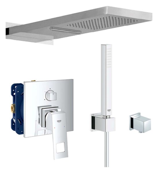 Grohe Eurocube SET 2 - Sprchový systém pod omietku, Eurocube, páková batéria- kompletná sada