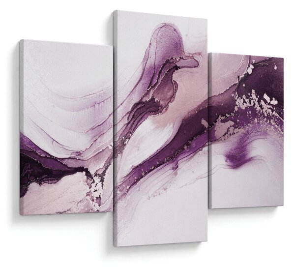 Obraz - Purple fluid art (90x60 cm)