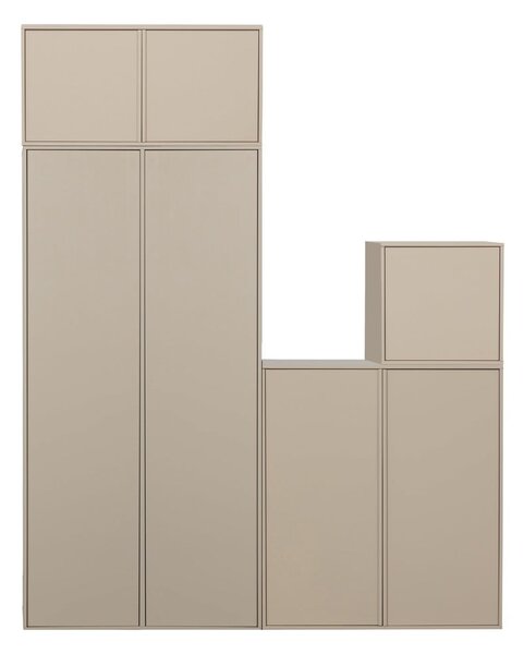 Krémová modulárna skriňa z borovicového dreva 100x50 cm Daily – vtwonen